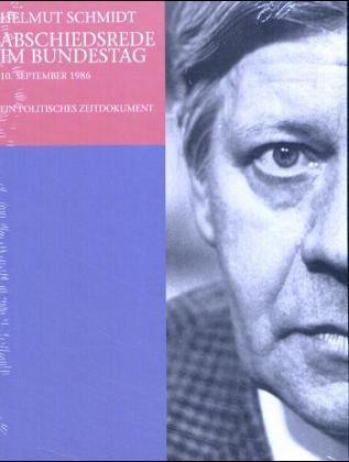 Abschiedsrede im Bundestag am 10.9.1986, 2 Audio-CDs, 2 Audio-CD