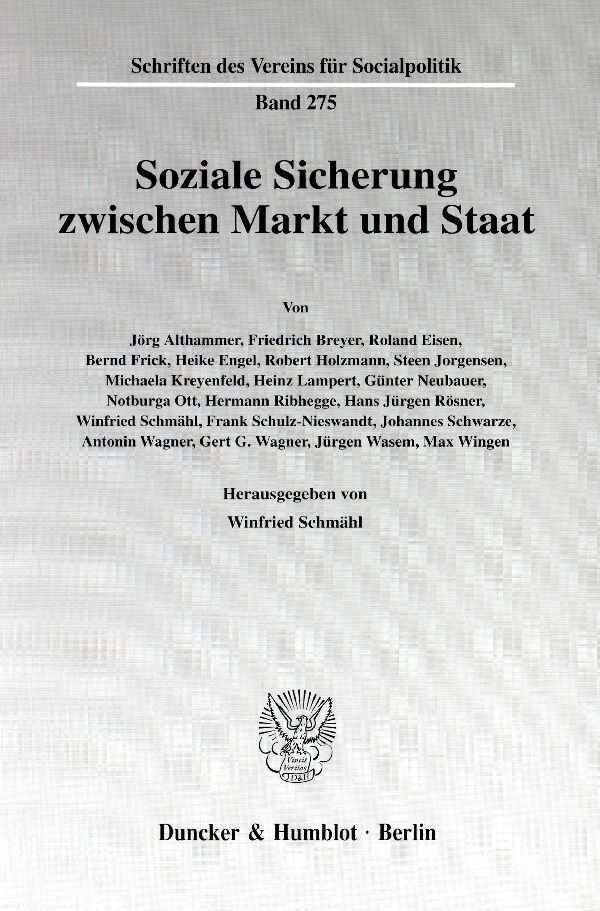 Soziale Sicherung zwischen Markt und Staat.