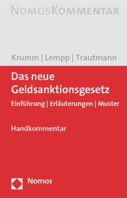 Das neue Geldsanktionsgesetz