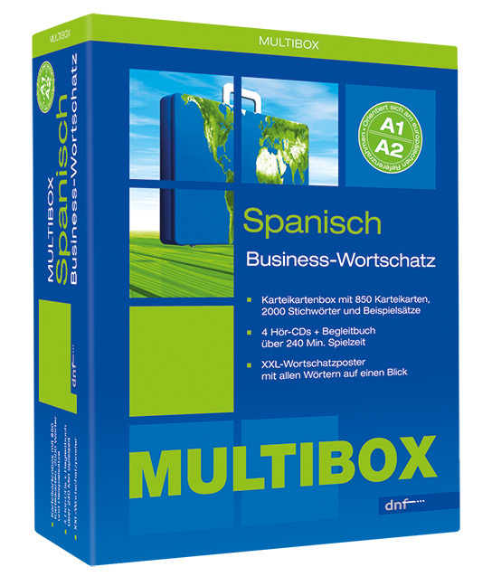 Multibox Business-Wortschatz XXL Spanisch, m. 4 Audio-CD, m. 1 Buch, m. 850 Beilage, m. 1 Beilage