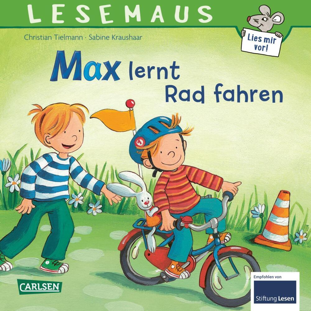 LESEMAUS 20: Max lernt Rad fahren