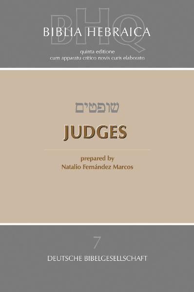 Biblia Hebraica Quinta (BHQ), Judges