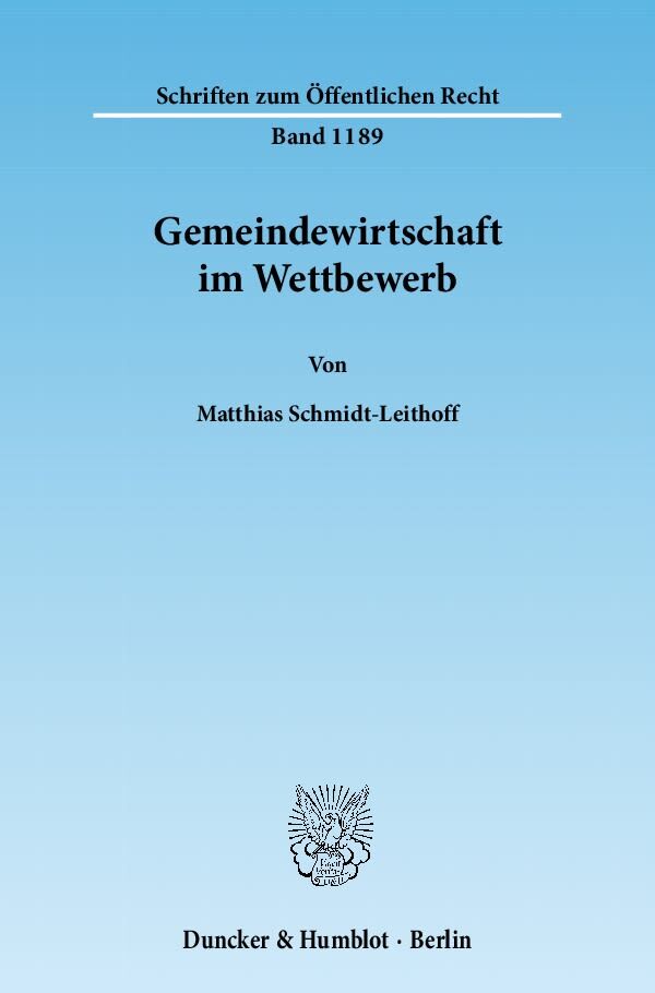 Gemeindewirtschaft im Wettbewerb