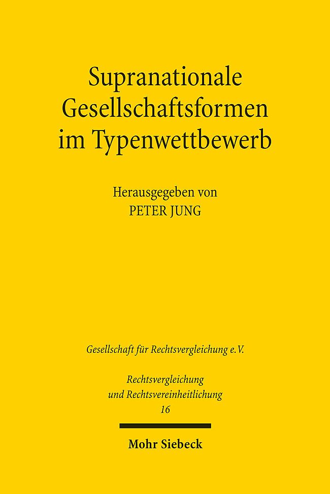 Supranationale Gesellschaftsformen im Typenwettbewerb