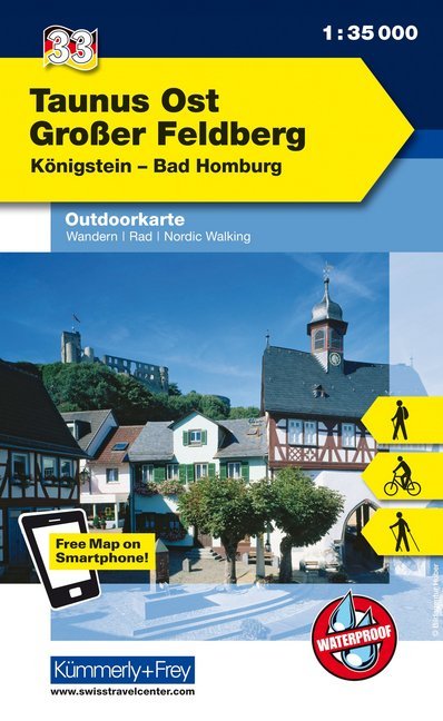 Kümmerly+Frey Outdoorkarte Taunus Ost, Großer Feldberg