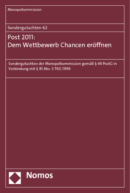 Post 2011: Dem Wettbewerb Chancen eröffnen
