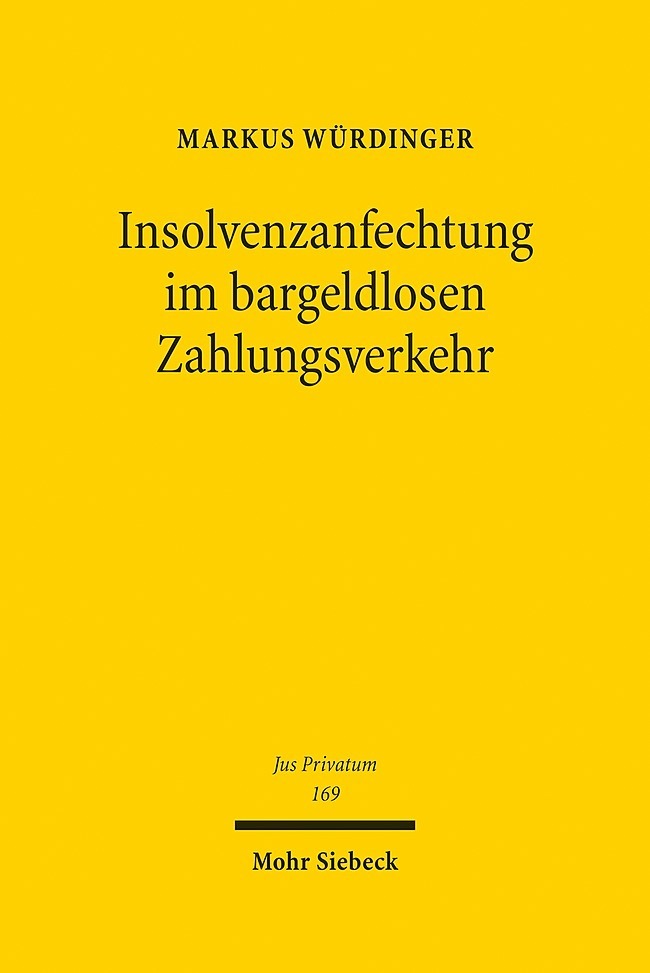 Insolvenzanfechtung im bargeldlosen Zahlungsverkehr