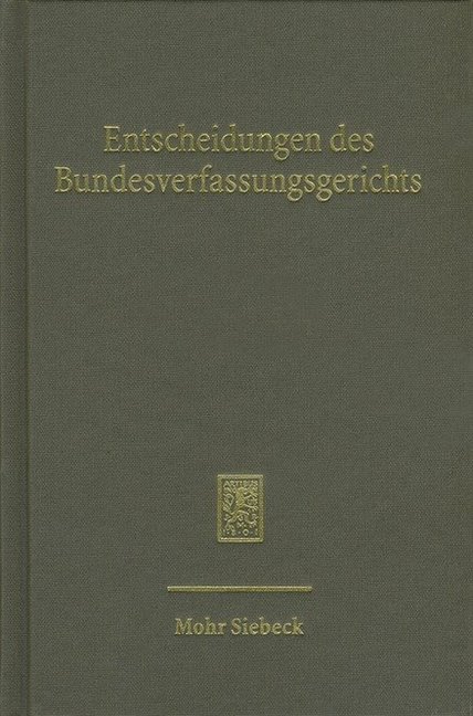 Entscheidungen des Bundesverfassungsgerichts. Bd.129