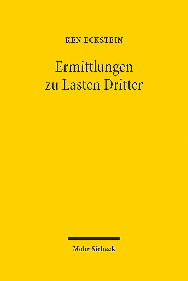 Ermittlungen zu Lasten Dritter