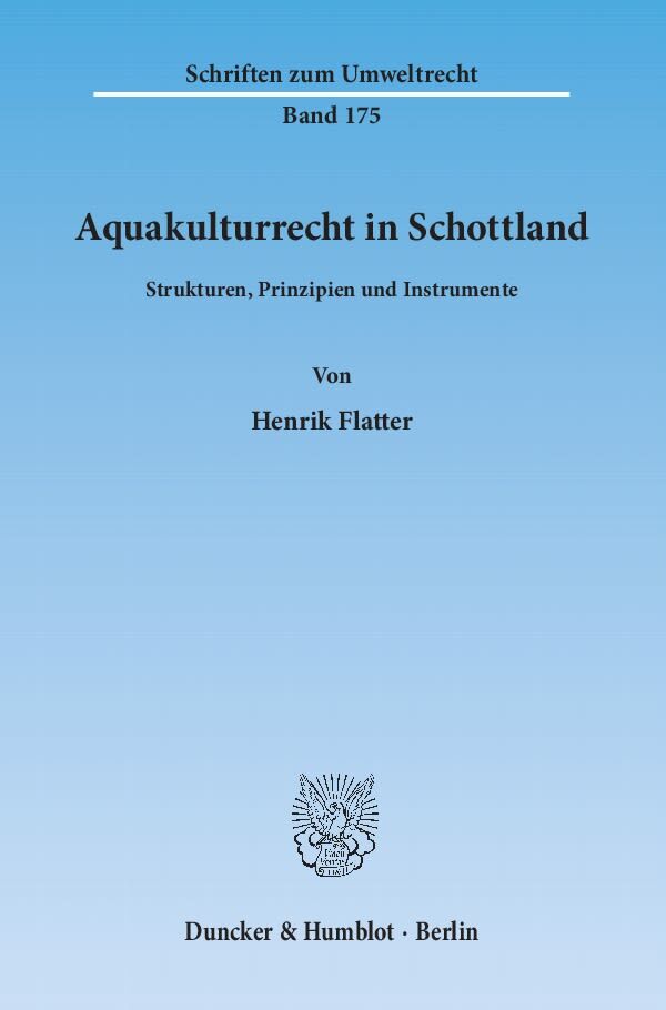 Aquakulturrecht in Schottland.