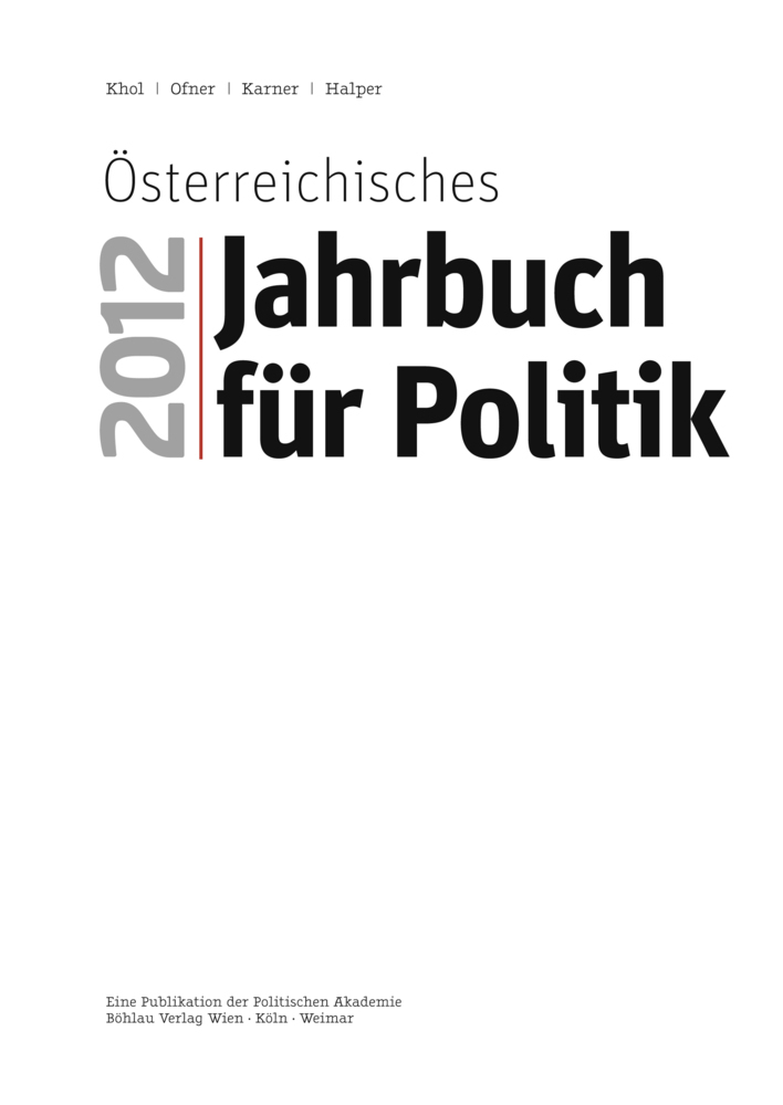 Österreichisches Jahrbuch für Politik 2012