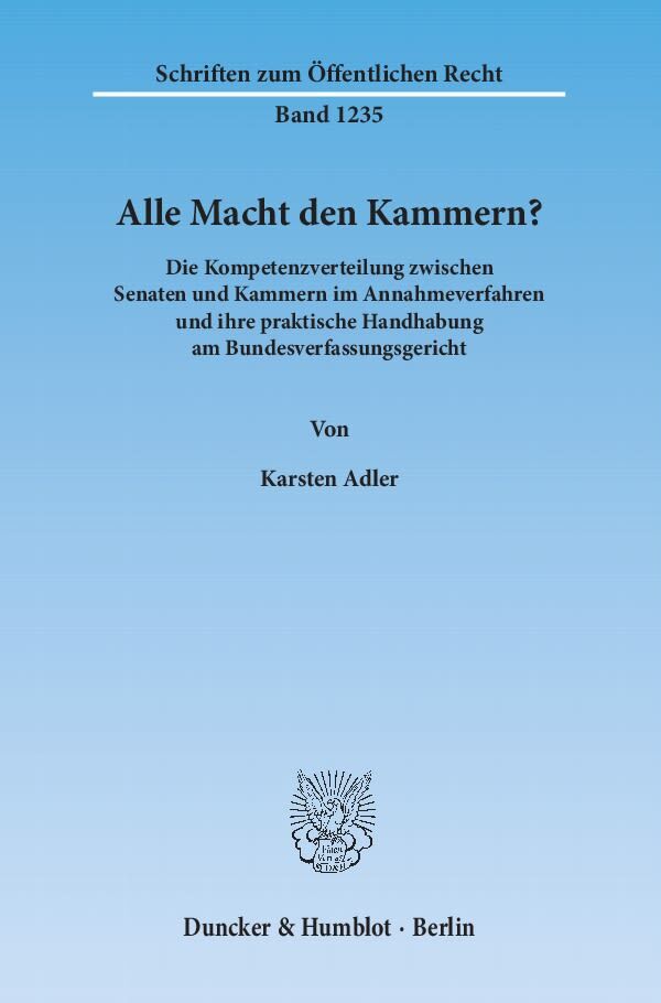 Alle Macht den Kammern?