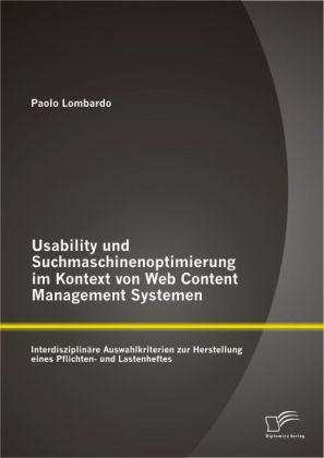 Usability und Suchmaschinenoptimierung im Kontext von Web Content Management Systemen