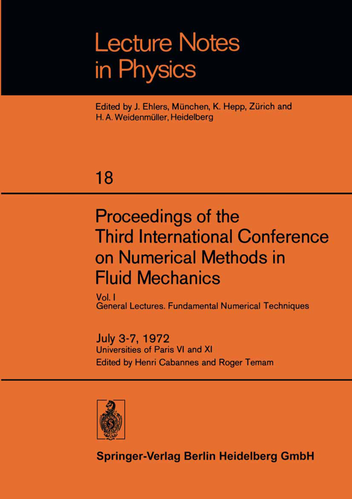 Proceedings of the Third International Conference on Numerical Methods in Fluid Mechanics