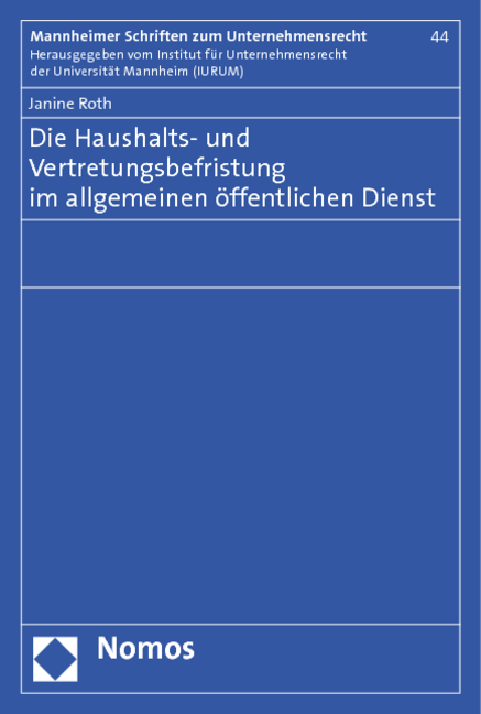 Die Haushalts- und Vertretungsbefristung im allgemeinen öffentlichen Dienst