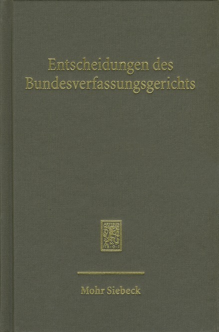 Entscheidungen des Bundesverfassungsgerichts (BVerfGE). Bd.133
