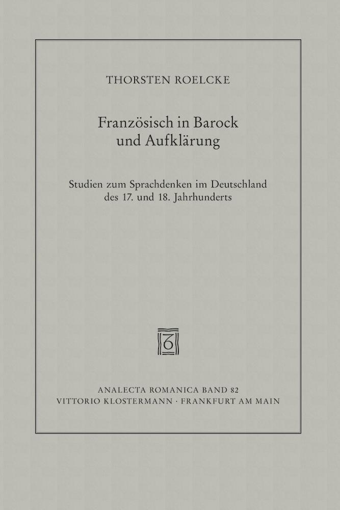 Französisch in Barock und Aufklärung