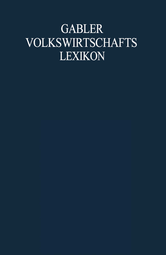 Gabler Volkswirtschafts Lexikon, 2 Tle.
