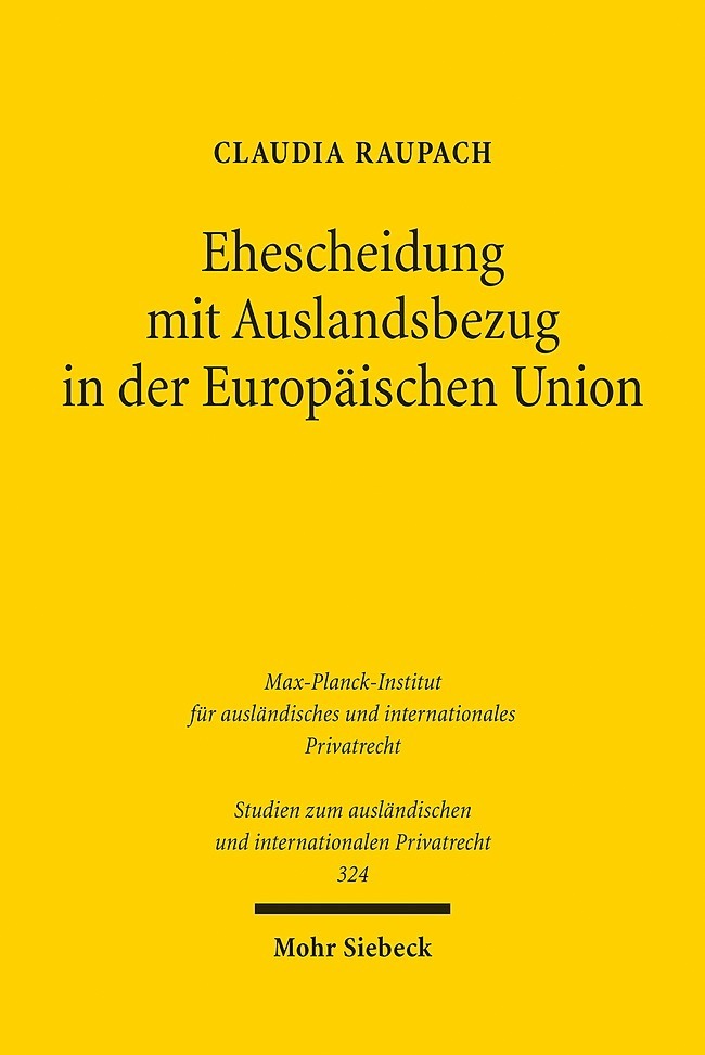 Ehescheidung mit Auslandsbezug in der Europäischen Union