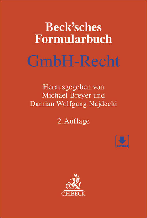 Beck'sches Formularbuch GmbH-Recht, m. CD-ROM