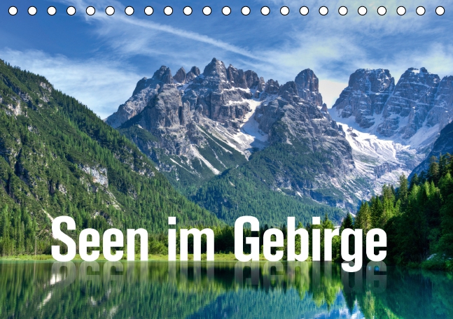 Seen im Gebirge (Tischkalender 2016 DIN A5 quer)