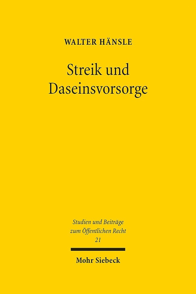 Streik und Daseinsvorsorge