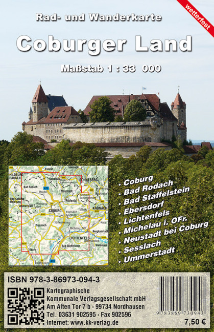 KKV Rad- und Wanderkarte Coburger Land