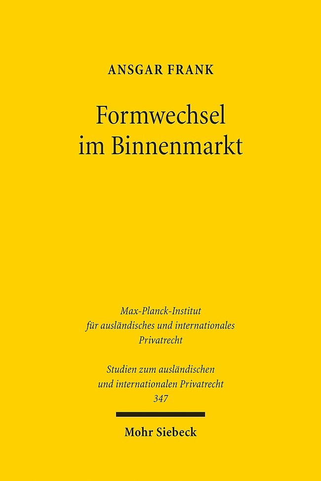 Formwechsel im Binnenmarkt