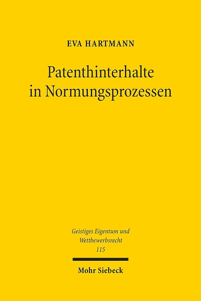 Patenthinterhalte in Normungsprozessen