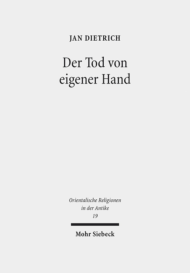Der Tod von eigener Hand