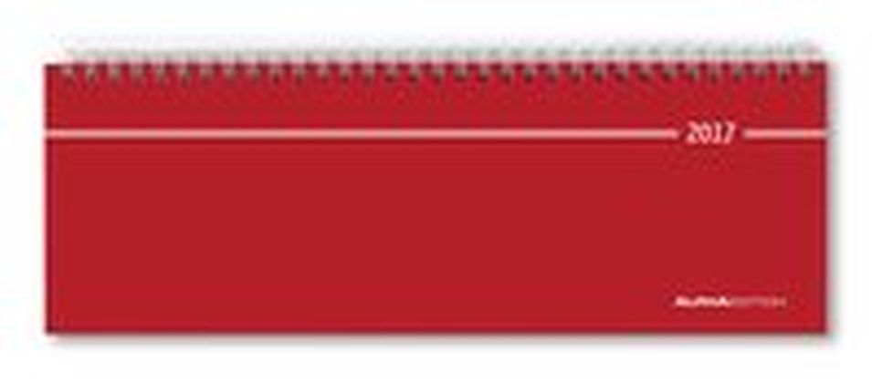 Tisch-Querkalender rot 2017