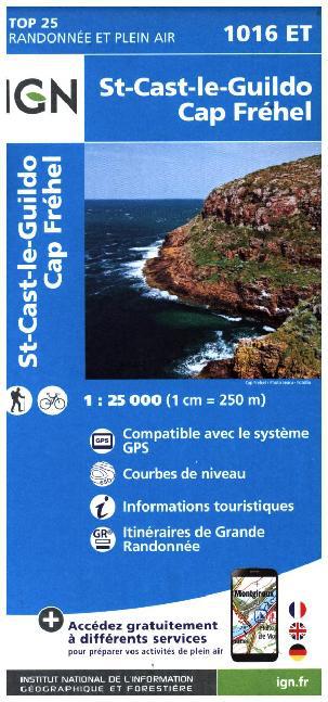 IGN Karte, Carte de randonnée (et plein air) St-Cast-le Guildo - Cap Fréhel