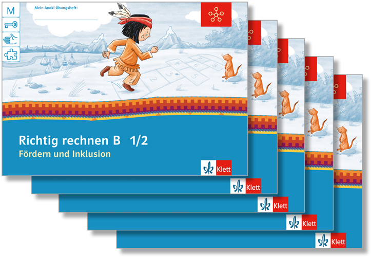 Mein Anoki-Übungsheft - Fördern und Inklusion B - Richtig rechnen, Klasse 1/2