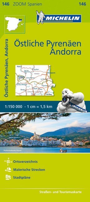 Michelin Östliche Pyrenäen. Pyrénées Orientales, Andorre