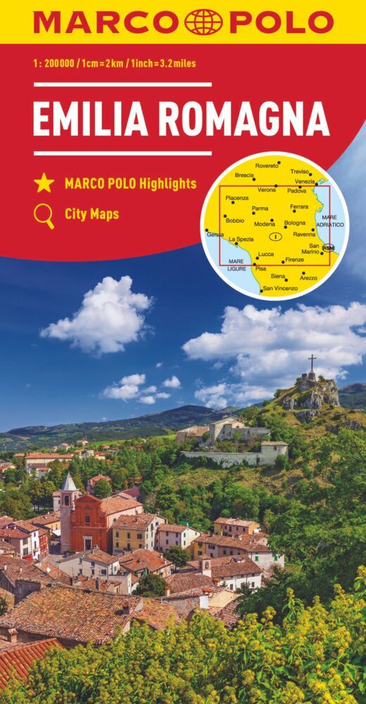 MARCO POLO Karte Emilia Romagna 1:200 000. Émilie-Romagne