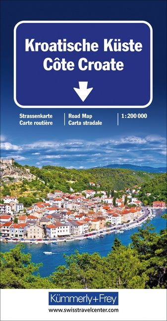 Kümmerly+Frey Karte Kroatische Küste / Côte Croate Straßenkarte