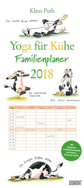 Yoga für Kühe Familienplaner 2018