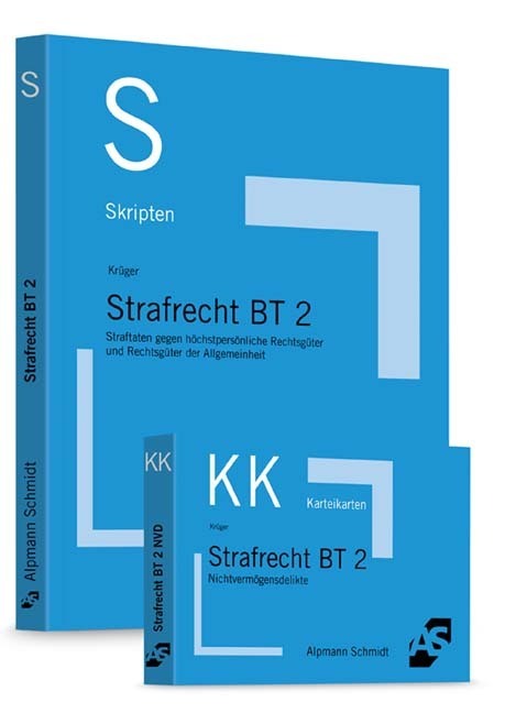 Bundle Krüger/Schäffer, Skript Strafrecht BT 2 + Krüger/Schäffer, Karteikarten Strafrecht BT 2