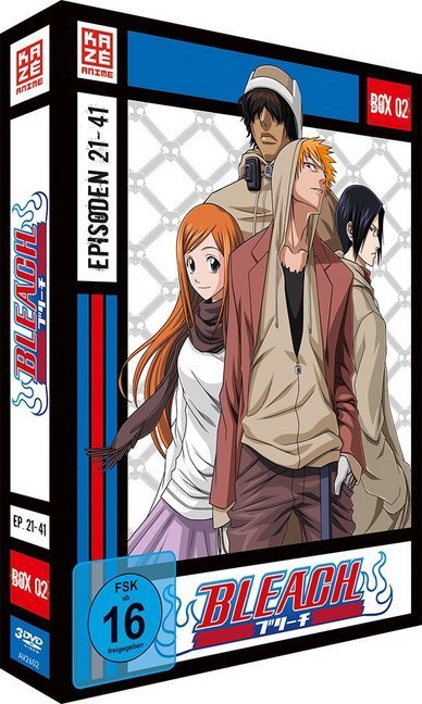 Bleach TV-Serie - DVD Box 2 (Episoden 21-41), 3 DVDs