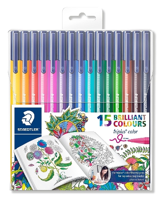 Staedtler - Triplus Color Fasermaler, 15er-Set, JB Design