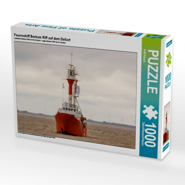Feuerschiff Borkum Riff auf dem Dollart (Puzzle)