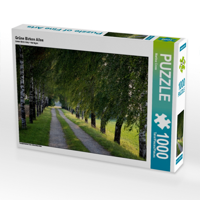 Grüne Birken Allee (Puzzle)