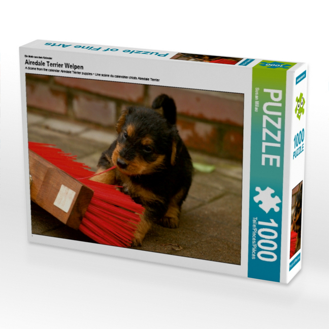 Ein Motiv aus dem Kalender Airedale Terrier Welpen (Puzzle)