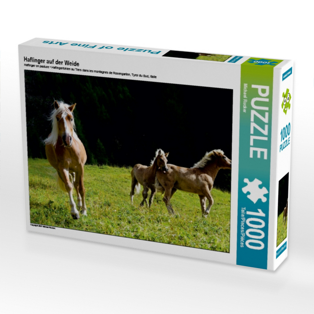 Haflinger auf der Weide (Puzzle)