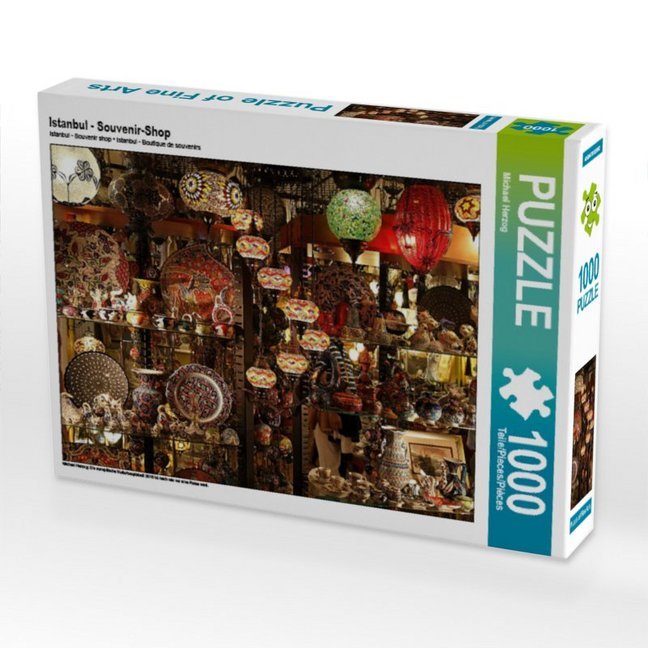 CALVENDO Puzzle Istanbul - Souvenir-Shop 1000 Teile Lege-Größe 64 x 48 cm Foto-Puzzle Bild von Michael Herzog