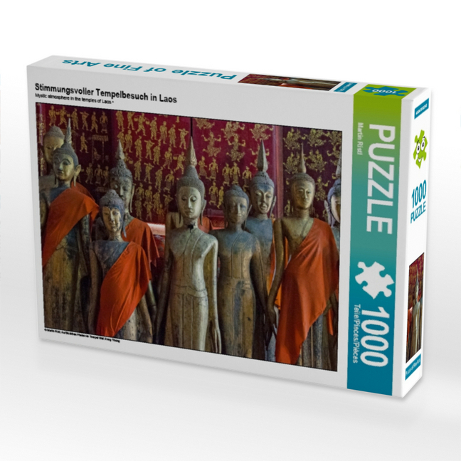 Stimmungsvoller Tempelbesuch in Laos (Puzzle)