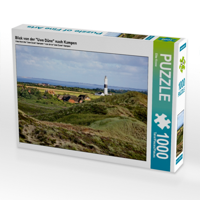 Blick von der "Uwe Düne" nach Kampen (Puzzle)