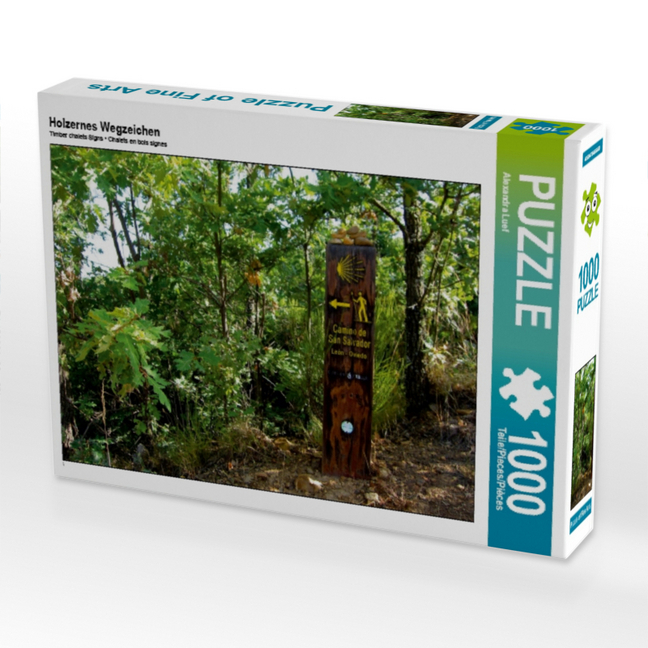 Holzernes Wegzeichen (Puzzle)