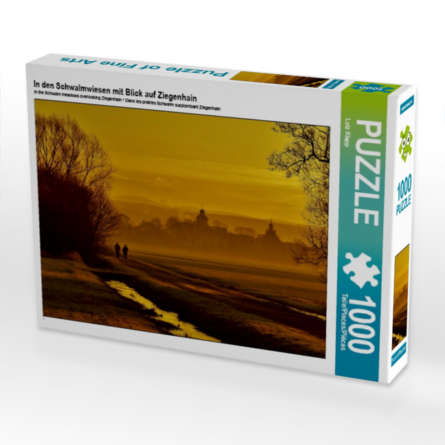 In den Schwalmwiesen mit Blick auf Ziegenhain (Puzzle)