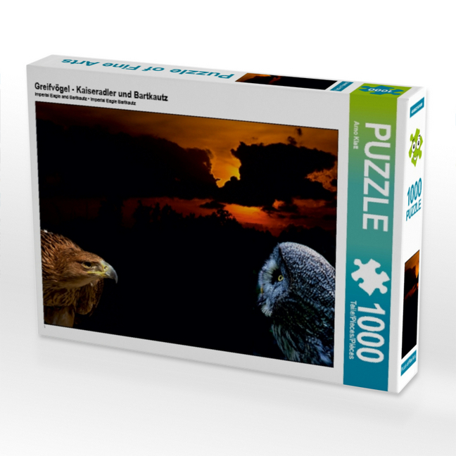 Greifvögel - Kaiseradler und Bartkautz (Puzzle)